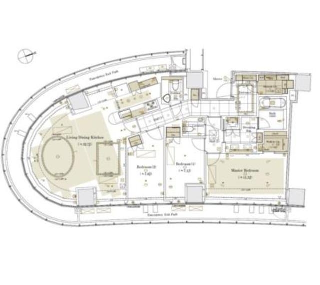 満室】パークコート青山 ザ タワー（135.21m²-3LDK）【92689