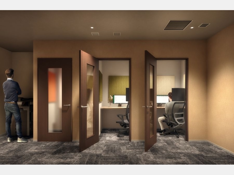 個室ワークルーム　完成予想CG