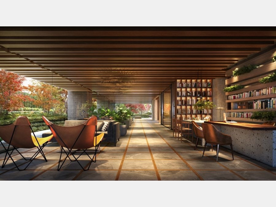 コリドーラウンジ　完成予想CG