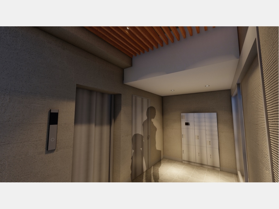 エレベーターホール完成予想CG