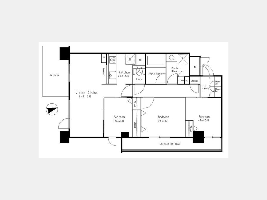 【満室】ベルヴュコート津田沼（66.22m²-3LDK）【159737】 | [三井の賃貸]レジデントファースト